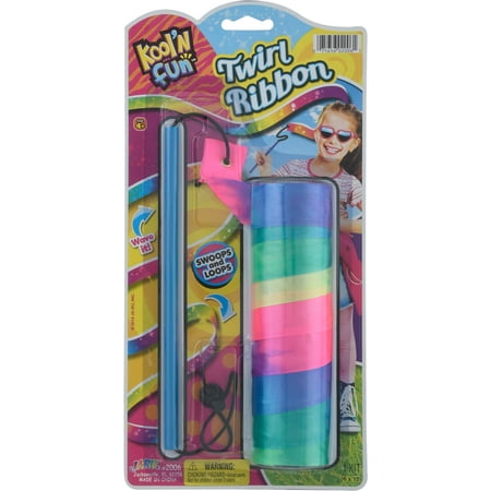 Jaru Kool 'N Fun Outdoor Twirl Ribbon Streamer Swoops and Loops Toy *Color Chosen at Random*
