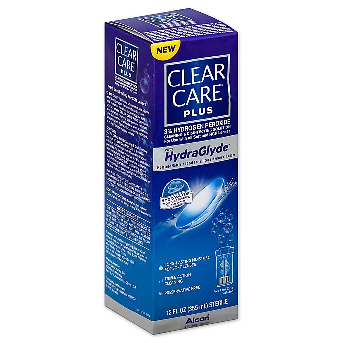 Clear Care Plus 12 oz. Contact Cleaning & Disinfecting Solution with HydraGlyde *Exp 2/28/26** **Damaged Box**