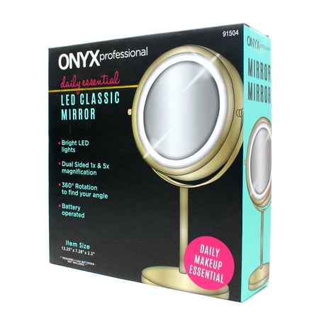 Onyx Professional Classic Daily Freestanding LED Mirror