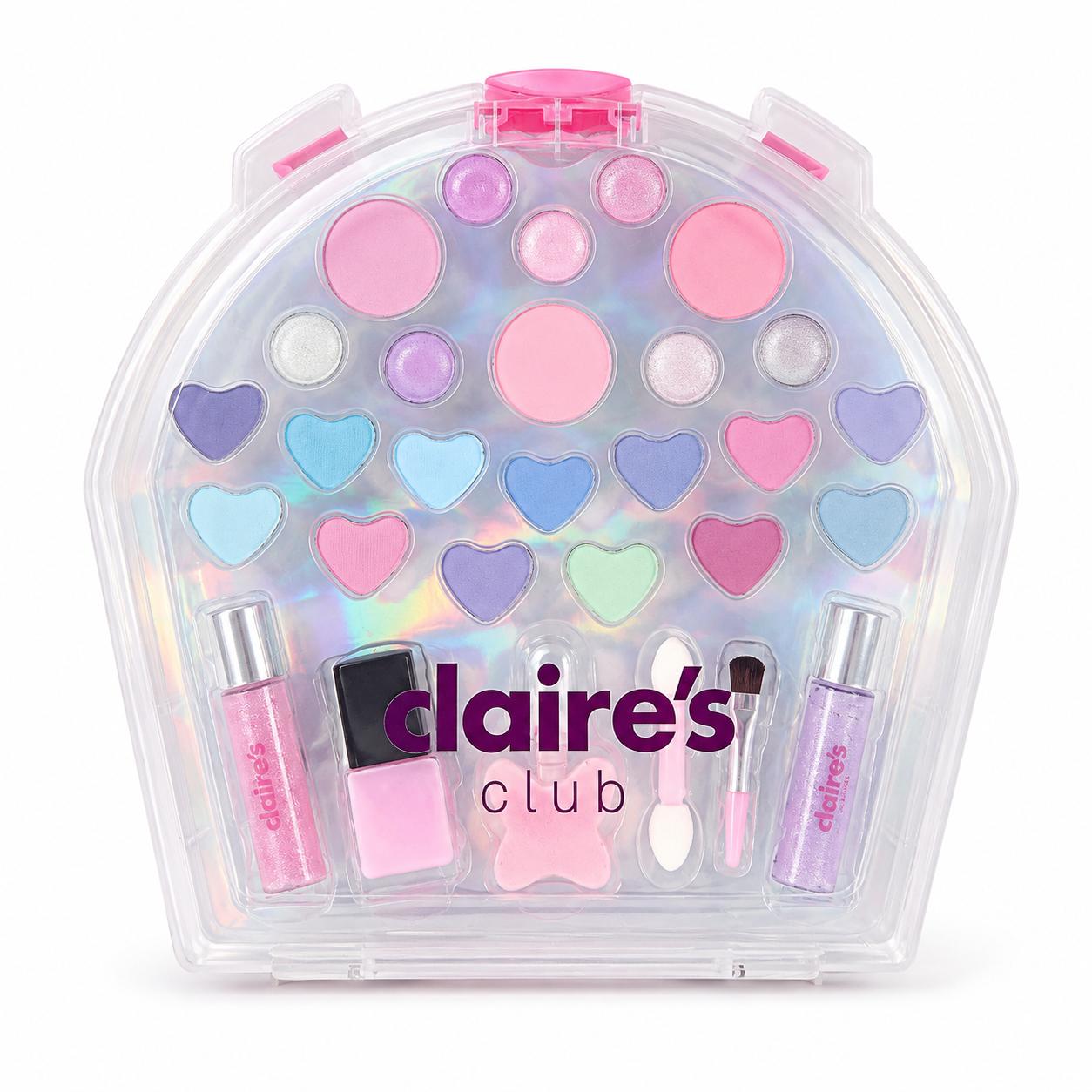 Claire's Club Pastel Heart Makeup Kit