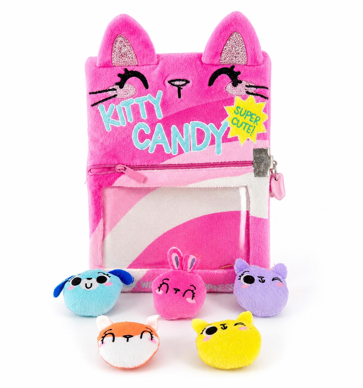 Claire’s Diary Journal with Lock | Kitty Candy 5 Mini Plushes Inside