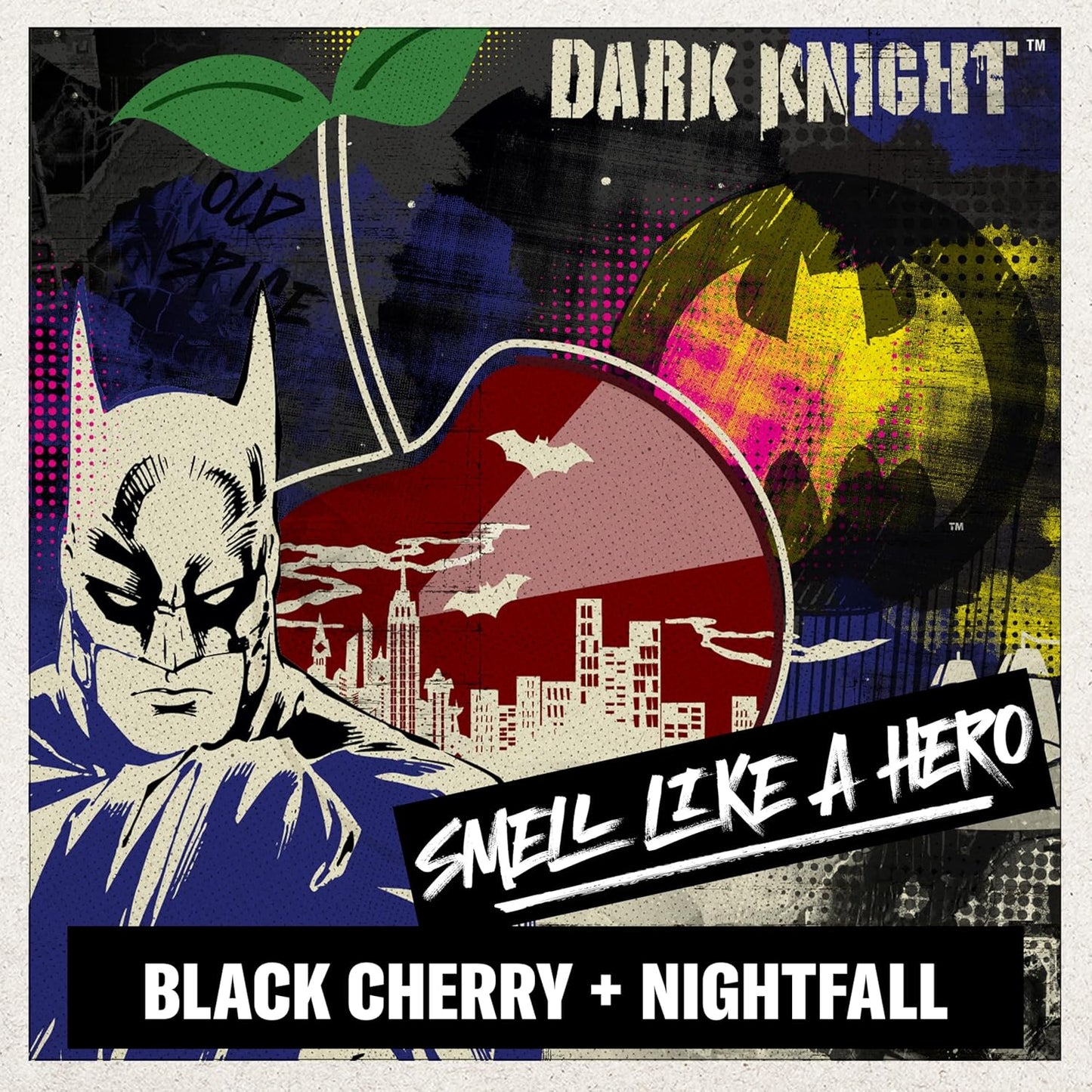 Old Spice Antiperspirant & Deodorant for Men - Smell Like a Hero - Batman, Black Cherry + Nightfall Scent - 2.6 oz *Exp 09/2026*