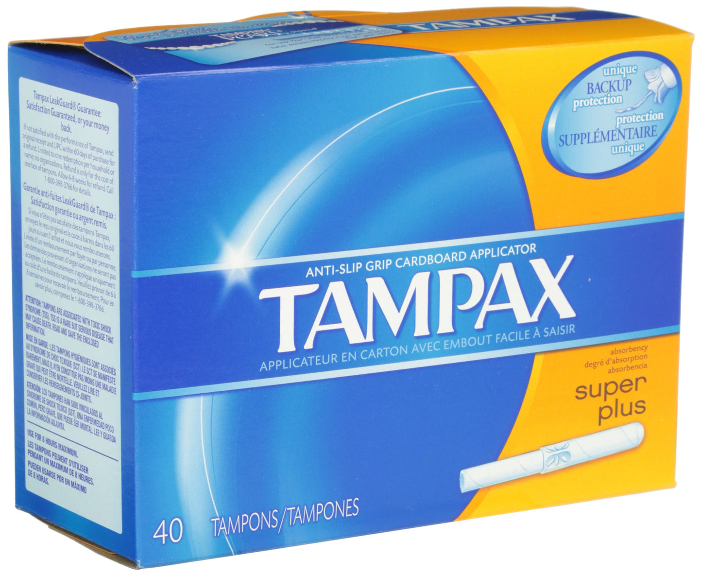 Tampax Super Plus Tampons 40 ct