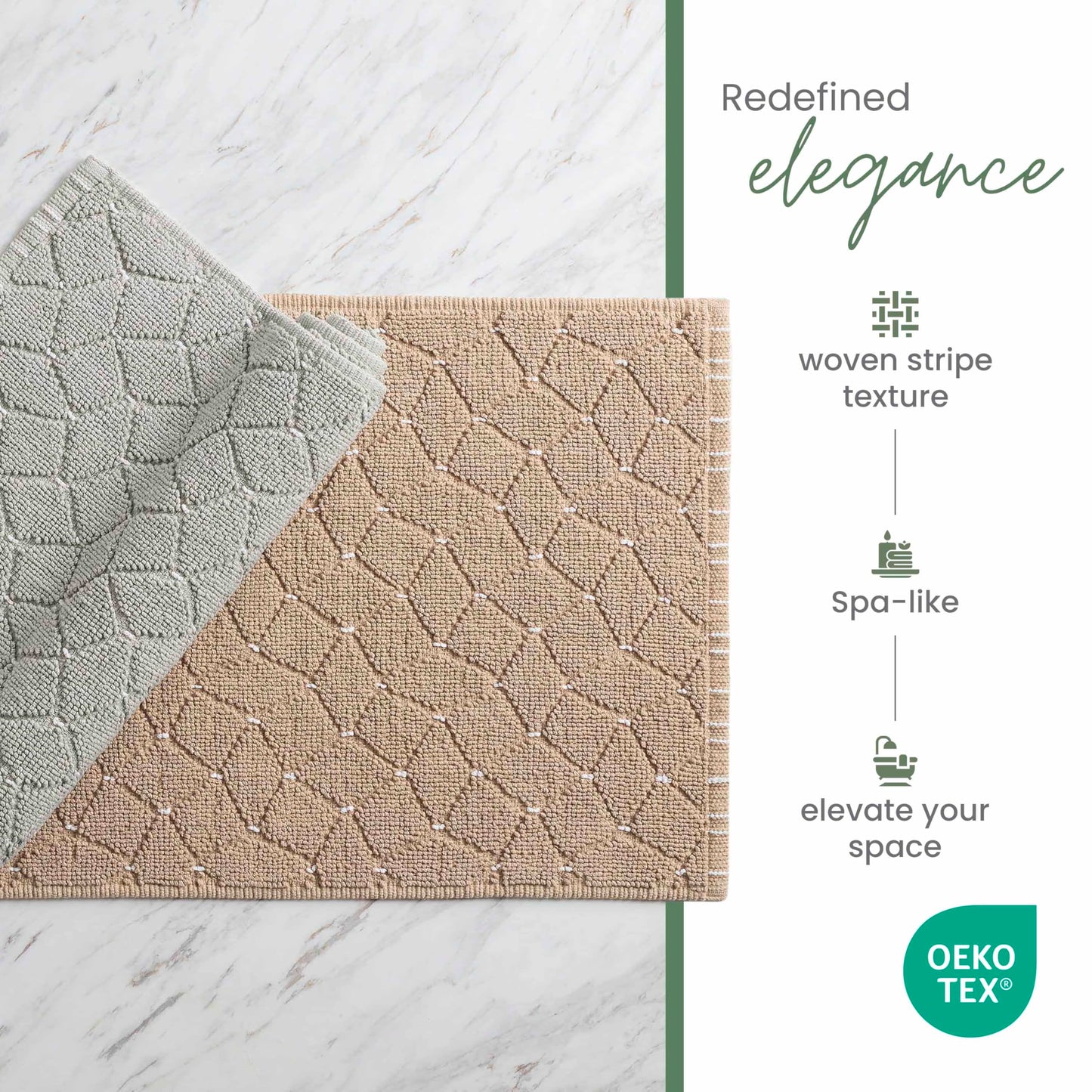 Martex Restore Geometric Bath Rug