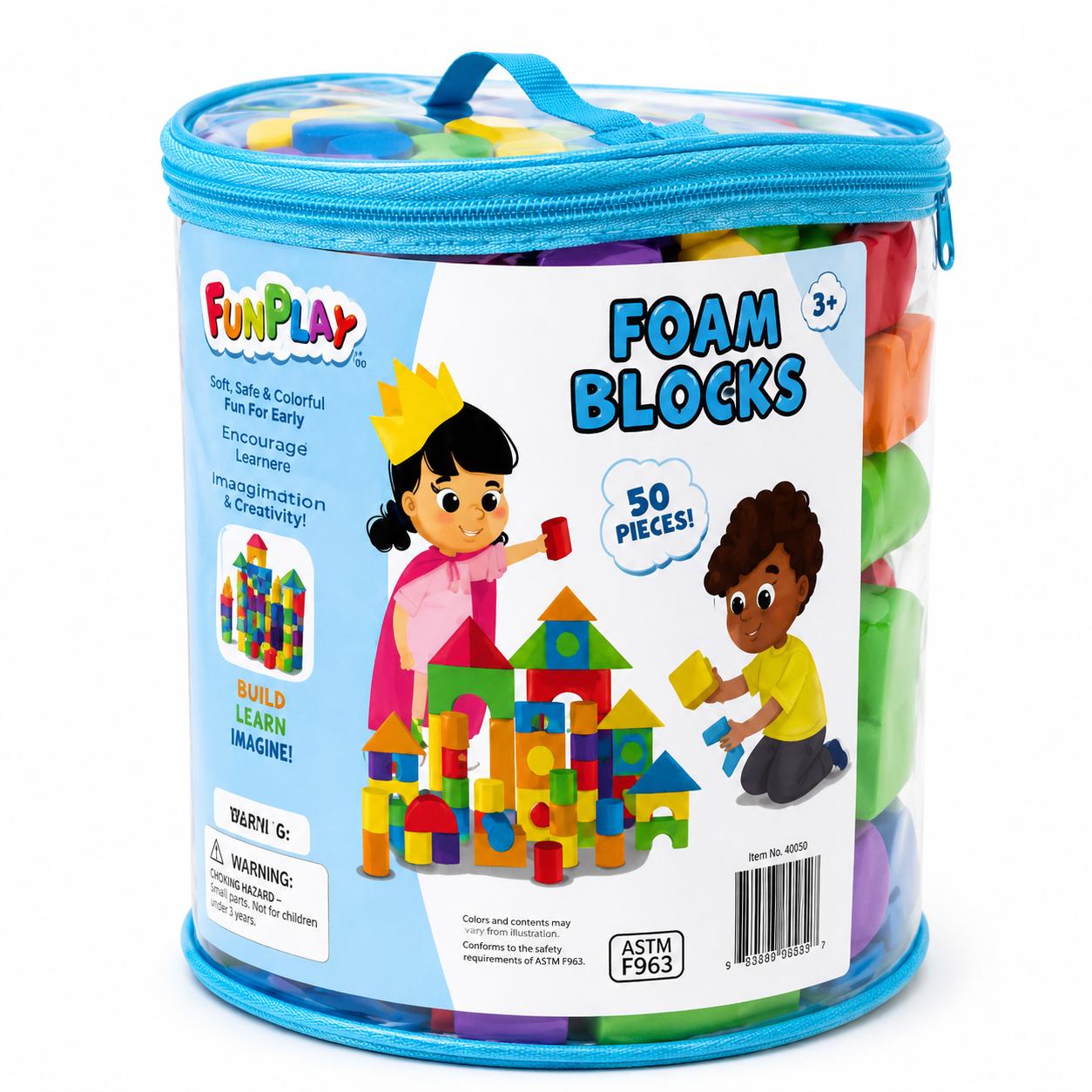 Fun Play 50-Piece Foam Blocks