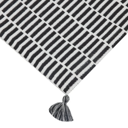 Mainstays Woven Black and White Table Place Mat - 14x19