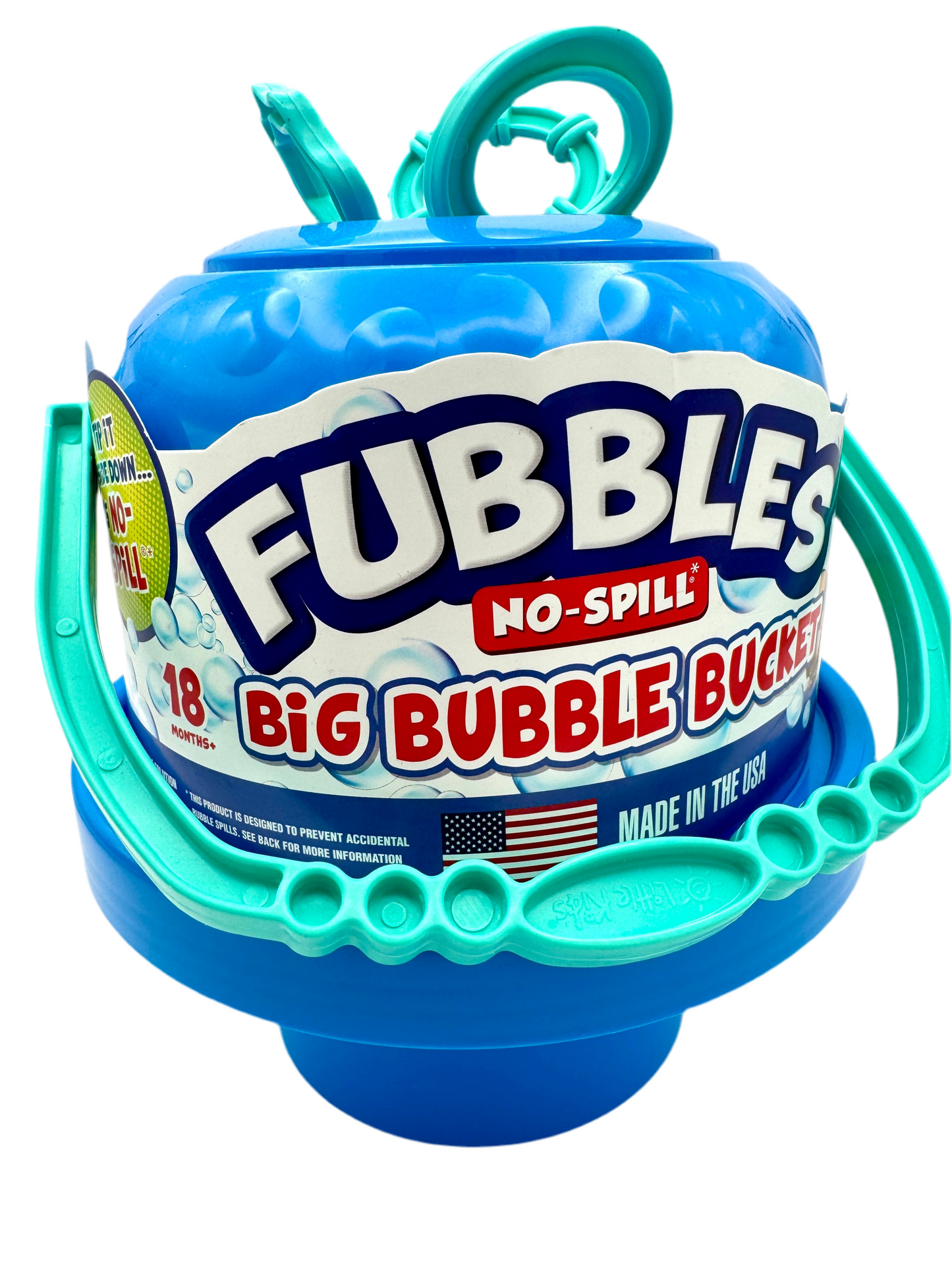 Fubbles No Spill Big Bubble Bucket **Color Chosen at Random** **Damaged Packaging**