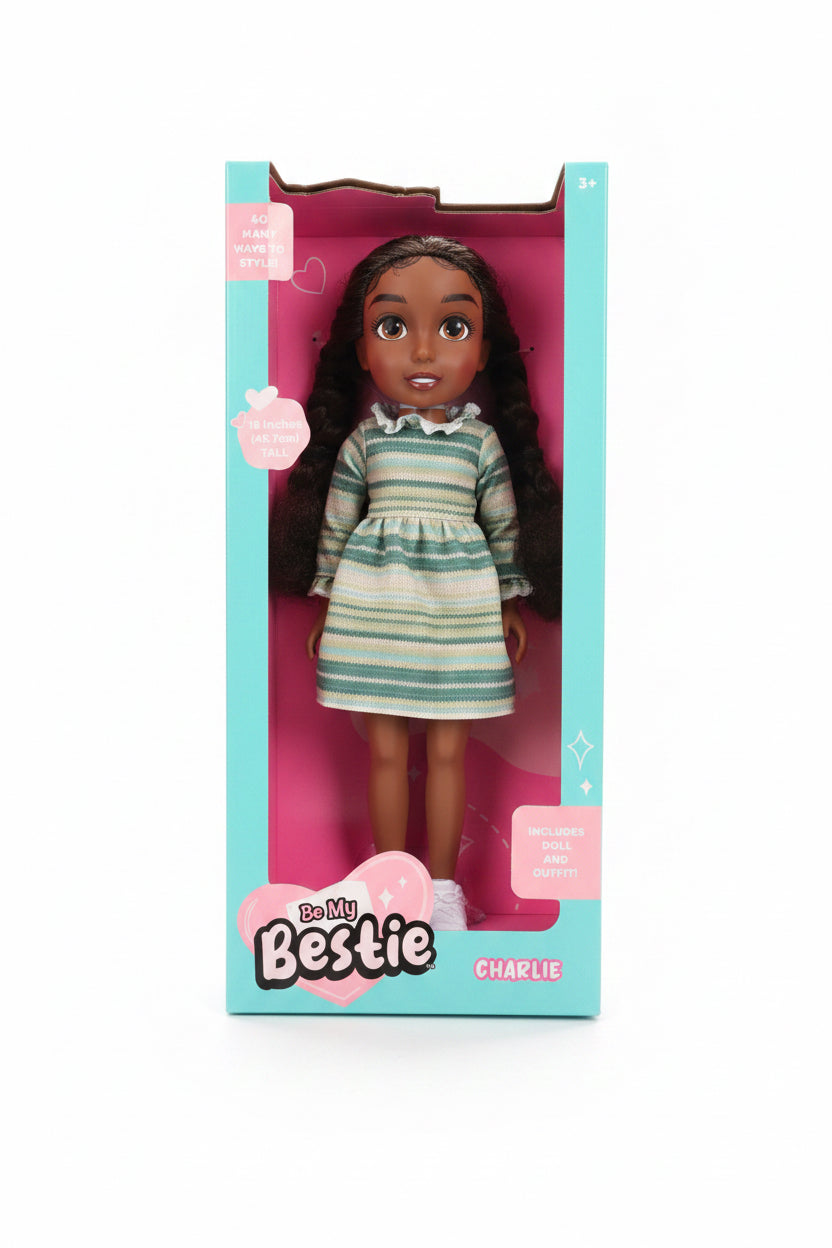 Be My Bestie Doll Charlie Green Dress