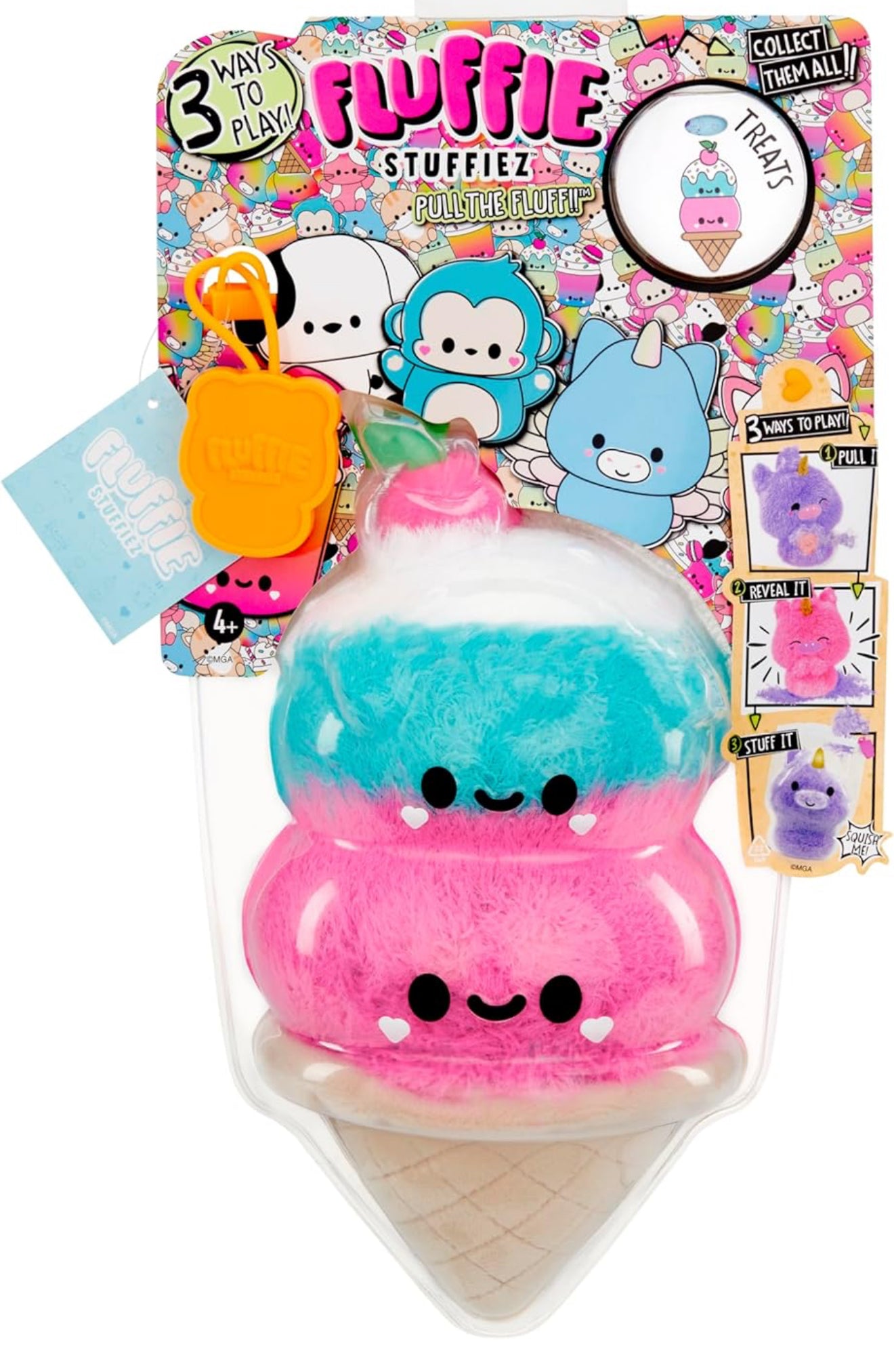 Fluffie Stuffiez Large Collectible Plush **Style chosen at random** **Damaged Packaging**