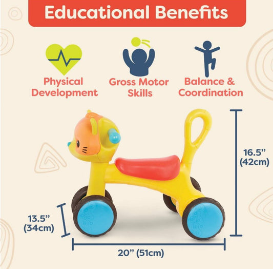 B.Toys - Ride-On Toy - Ridding Buddy - Cat
