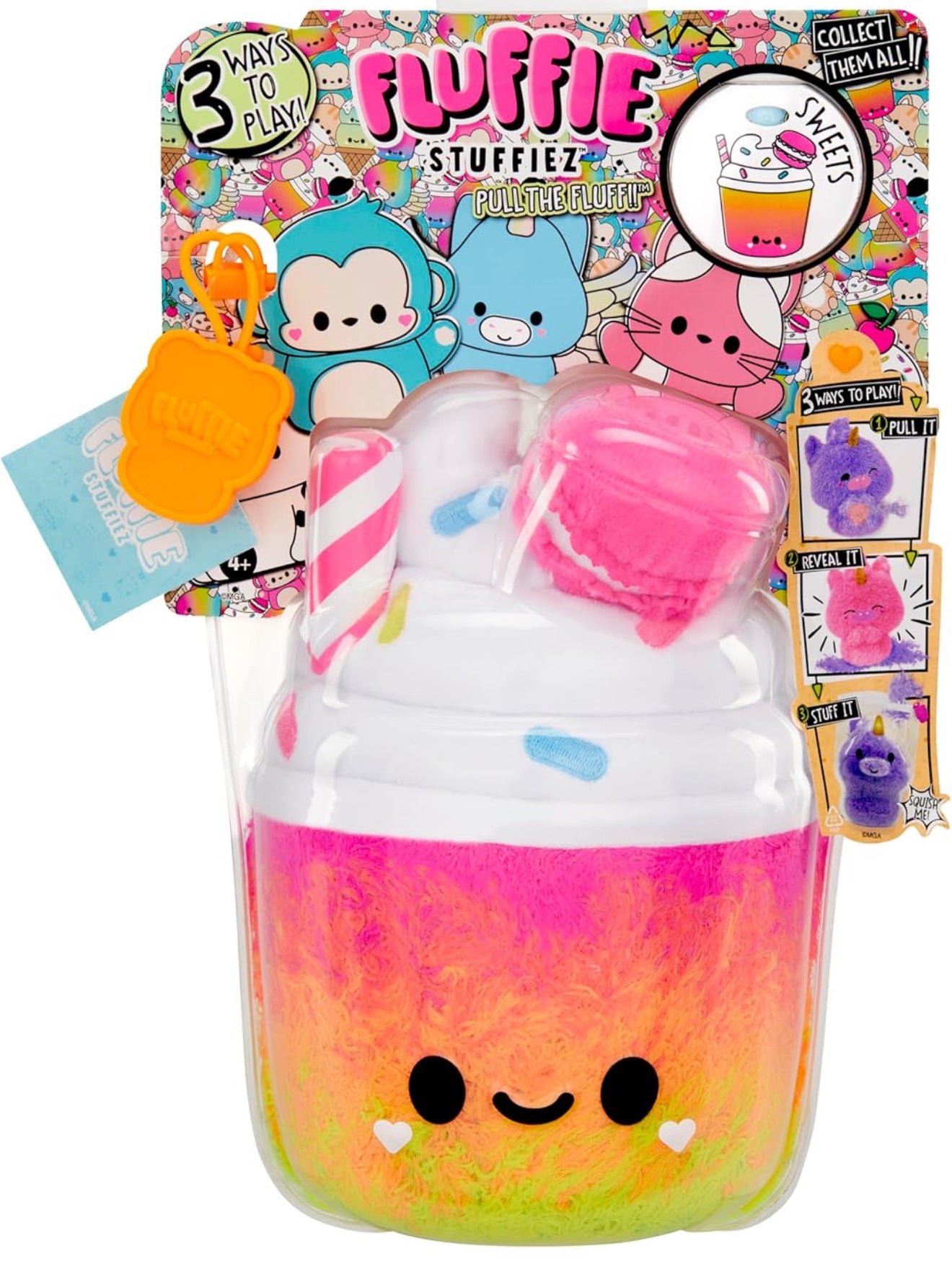 Fluffie Stuffiez Large Collectible Plush **Style chosen at random** **Damaged Packaging**