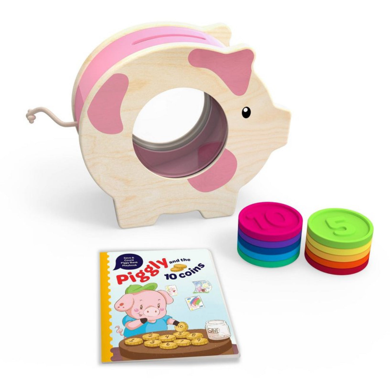 Battat Education Save & Count Piggy Bank – Learning Toy for Kids **Damaged Packaging**