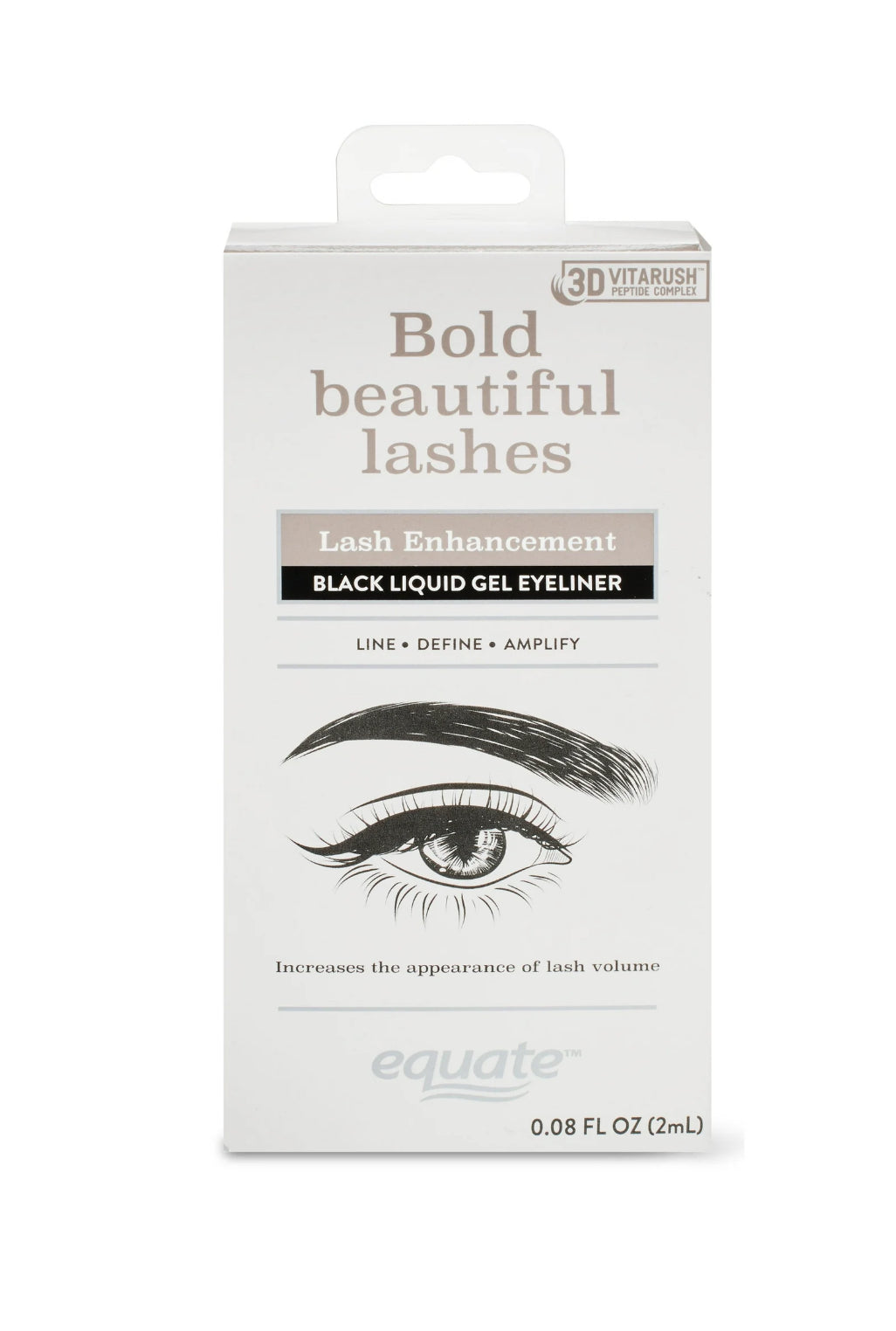 Equate Bold Beautiful Lashes - Black Liquid Gel Eyeliner