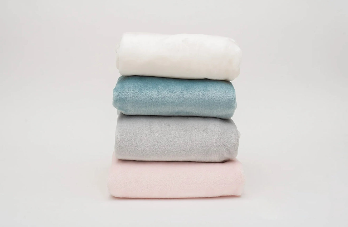 American Blanket Company Plush Fleece Throw Blanket **Color Chosen at Random**
