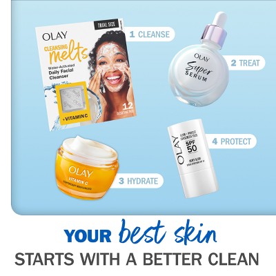 Olay Facial Cleansing Melts Vitamin C - 12ct *TRIAL SIZE