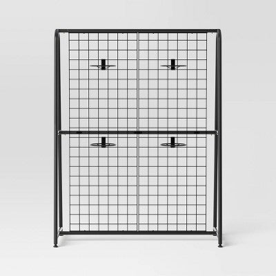 A-Frame Patio Decorative Screen Black 1.83'x5.41'x4.25' - Room Essentials