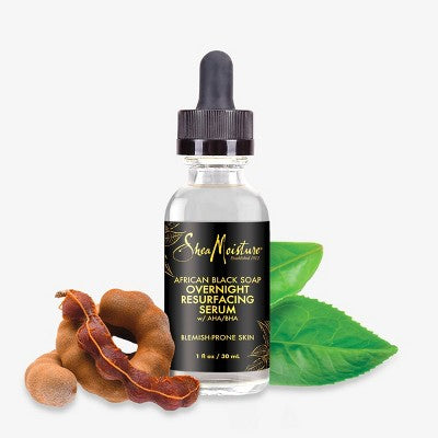 SheaMoisture African Black Soap Resurfacing Night Serum - 1 fl oz **Damaged Bottle**