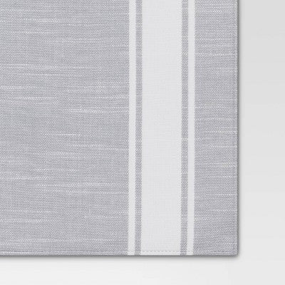 Cotton Striped Placemat Gray - Threshold 19x14