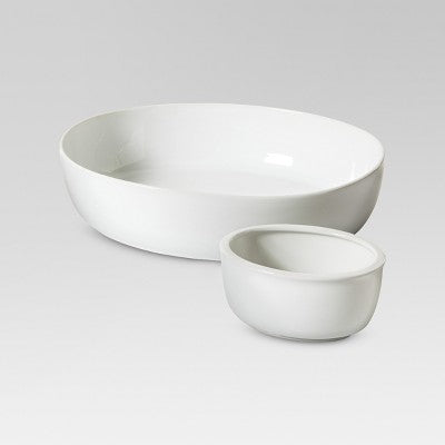 Chip & Dip Bowl Set Porcelain - Threshold