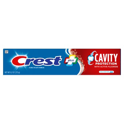Crest Cavity Protection Toothpaste Gel, Cool Mint - 8.2 oz **Exp Al 28** **Minor Box Damage**