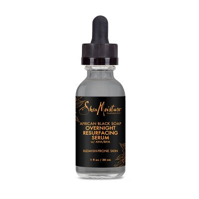 SheaMoisture African Black Soap Resurfacing Night Serum - 1 fl oz **Damaged Bottle**