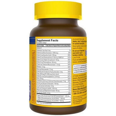 Nature Made Postnatal Multi + DHA, Postnatal Vitamins with Iron & Vitamin D Softgels - 60ct *Exp Jul /26