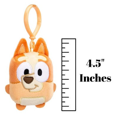 Bluey 4.5 Inch Mini Plush Backpack Clip Toy, Bingo