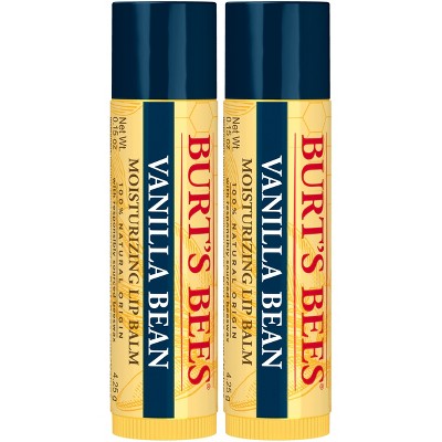 Burt's Bees Lip Balm - Vanilla Bean - 2pk/0.30oz