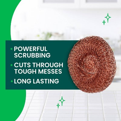 Scotch-Brite Copper Coated Scrubbers - 3ct