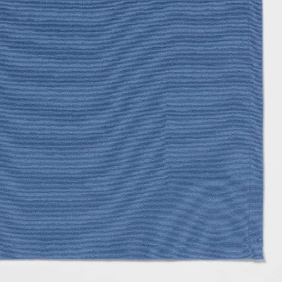 Tablecloth 104 x 60 Inch Rectangular Cotton Blue - Threshold **Damaged Package**