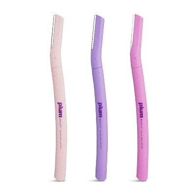 Plum Beauty Dermaplaning Facial Razors - 3pk