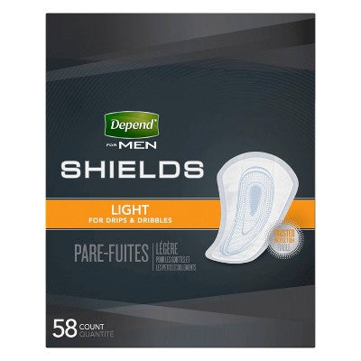 Depend Shields For Men - Light Absorbency - 58ct