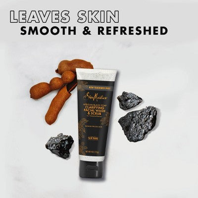 SheaMoisture African Black Soap Clarifying Facial Wash & Scrub - 4 oz