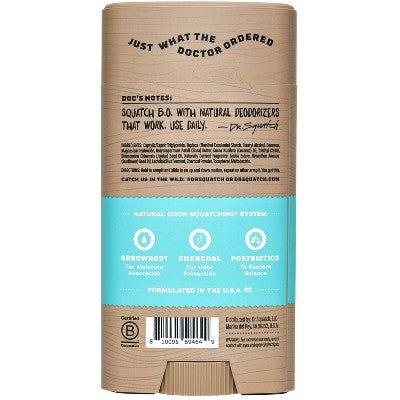 DR. SQUATCH Men's Natural Deodorant - Coconut Castaway - 2.65oz
