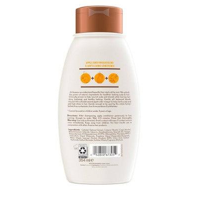 Aveeno Apple Cider Vinegar Blend Conditioner for Balance and High Shine - Paraben Free - 12 fl oz