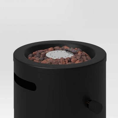 22 Inch Round Metal Outdoor Fire Column - Threshold
