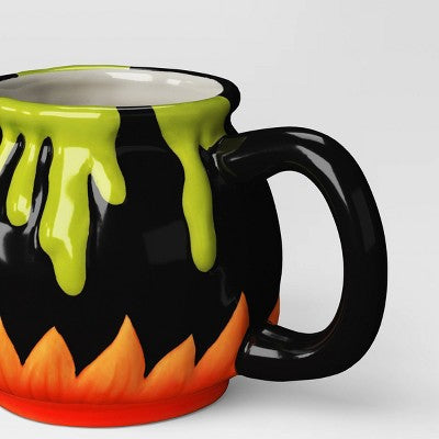 15.7 fl oz Halloween Earthenware Figural Potion Cauldron Mug - Hyde & EEK! Boutique