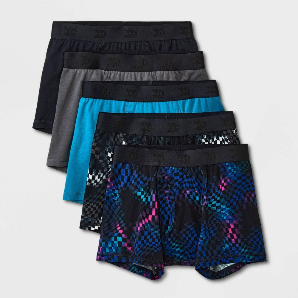 Boys' L(10/12) - 5pk Boxer Briefs - All In Motion Assorted Colors