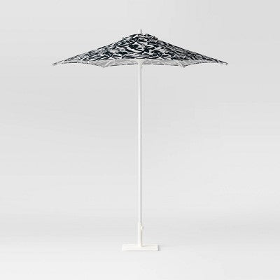 25lbs Steel Square Outdoor Patio Market Umbrella Bases White - Room Essentials