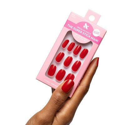 Olive & June Press-On Fake Nails - Round Short - Lollipop - 32ct *Damaged Box*