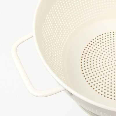 5qt Stainless Steel Colander Cream - Figmint