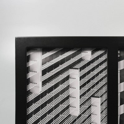 5 x 7 Thin Frame Holds 2 Photos Black