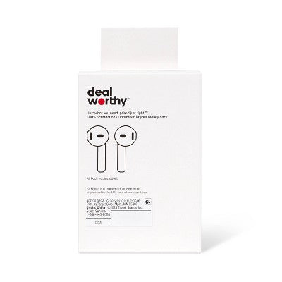 Apple AirPods (1/2 Generation) Case - Dealworthy Clear **Damaged Box**