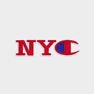 Champion NYC Patch 3.5 x .91 Inch - Red