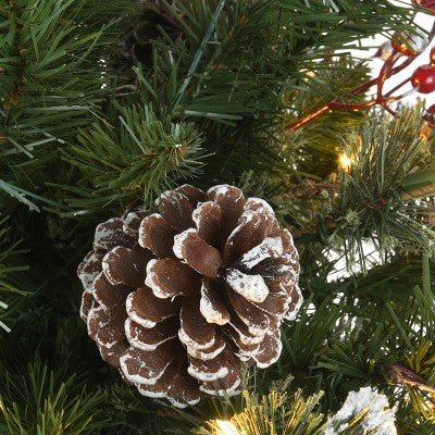 3' Prelit LED Potted Meadow Basin Tree White Lights - National Tree Company *Small Chip Bottom Corner* *Open Box All Contents Included*