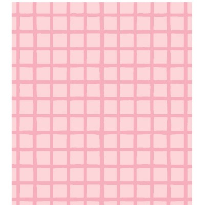 Pippi Post Contact Paper Pink Grid