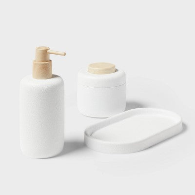 Modern Resin Soap pump Wood Top - Threshold