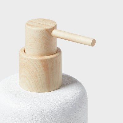 Modern Resin Soap pump Wood Top - Threshold