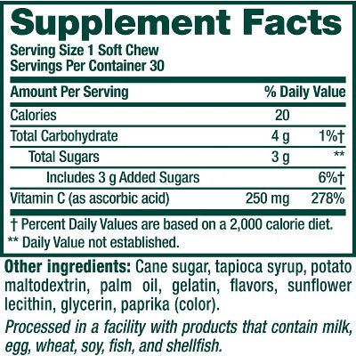 Vitafusion Immune Support Soft Chews - 30ct **Exp 12/2025**