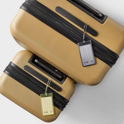 Jelly Luggage Tag - Open Story Lime Green/Gray: Solid TPU Travel Accessories